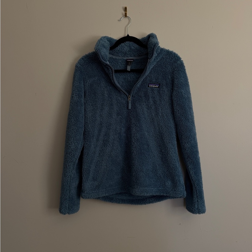 Patagonia Women's Plush Quarter-Zip Teddy Jacket - Blue